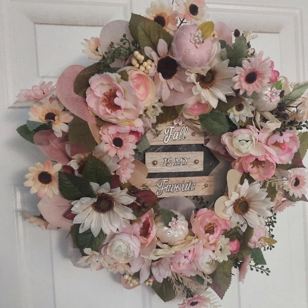 HANDMADE fall wreath decor